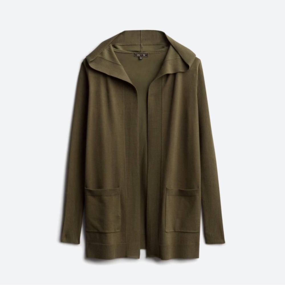 Olive Green Women's Cardigan Sweater